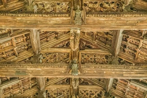 The 16th-century angel roof