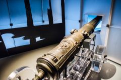 An ornate Tudor cannon