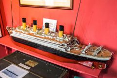 A scale model of the Titanic