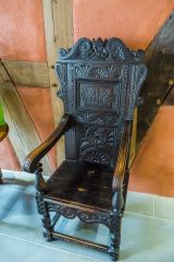 A Jacobean chair in the Great Hall