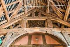 The restored roof of the Great Hall