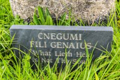 The modern transcription of the inscription