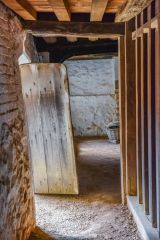 The passage from the shop to the living quarters