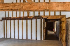 Timber-framing in the west chamber