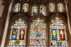 15th century glass, south-east nave window