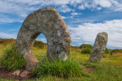 The hole stone from the side