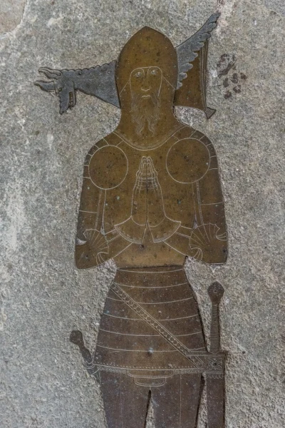 Memorial brass to John Knyvet (d. 1417)