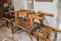 The two parish biers, child's bier on top