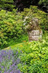 A neo-classical urn in the formal garden