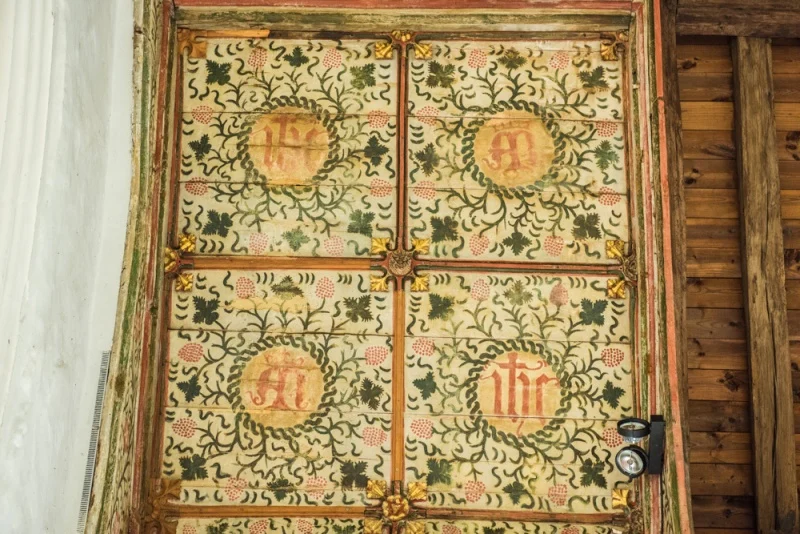 The 15th century painted roof