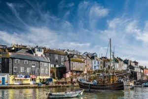 Fishing boats in the pretty harbour
