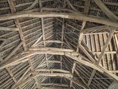 Detail of the barn roof timbers