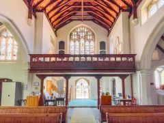The west gallery and west window