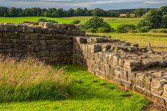 The northeast interior corner of the milecastle