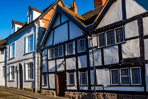 Timber-framed buildings on Mill Street, Warwick