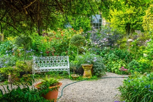 A colourful path near Millgate house