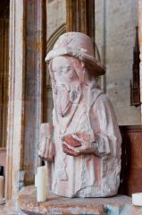 A worn medieval carving