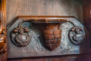 Misericord of a coat of arms