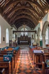 Looking east down the aisle