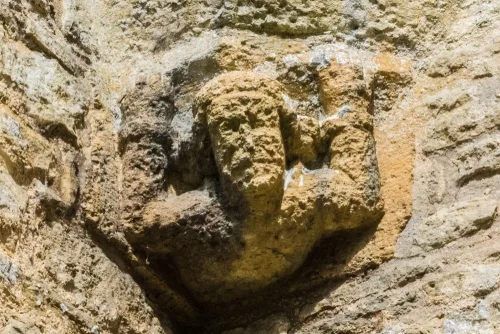 Carved corbel, Southwest tower
