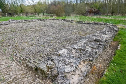 Remains of the cobbled stable