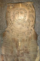 14th-century memorial brass to a knight