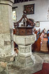 The plainly-cut Norman font