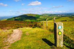 Offa's Dyke Path leads past the hill fort