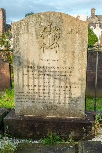 John Loudon McAdam's grave