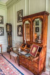 Mompesson House, Period furniture in a first floor bedchamber