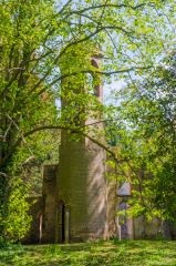 The brick west tower