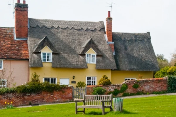 Thatched cottages on the green