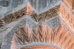 A beautifully carved Norman capital