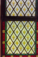 Victorian stained glass in the nave