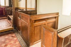 A 17th-century box pew