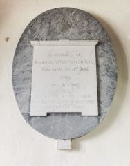 Memorial to Samuel (d 1791) and Martha (d 1793) Westwood