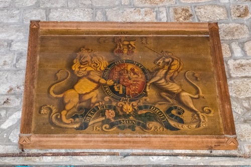 The King George IV royal coat of arms