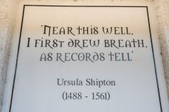 Inscription at the visitor centre entrance