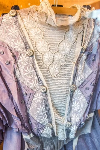 A 1908 Pitlochry wedding dress