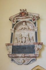 Moulton, St Mary's Church, Edwin Anguish memorial, 1628