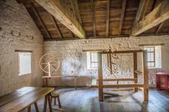 Mount Grace Priory, First floor workroom in the monk's cell