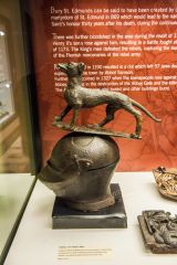 15th century funerary helmet of Wm Drury, Privy Councillor to Queen Mary