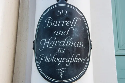The Burrell & Hardman sign