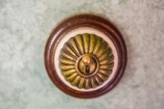 An Art Deco light switch