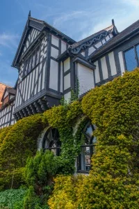 Timber framed cottage on Church Green