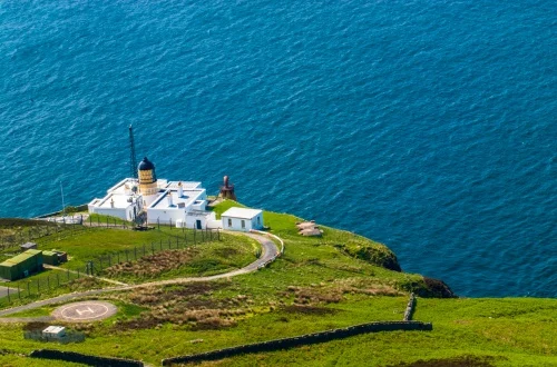 The lighthouse from above