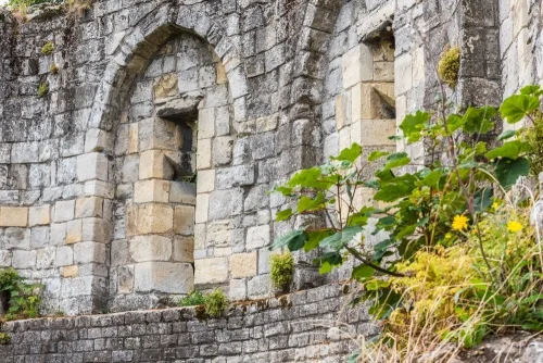 13th-century windows with arrow slits