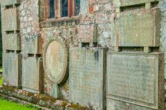 Pennington memorials, west wall