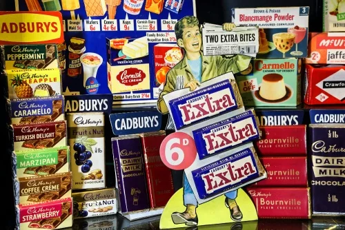 Some familiar Cadbury's brands on display