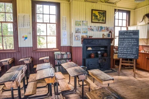 Inside Knockbain Schoolhouse